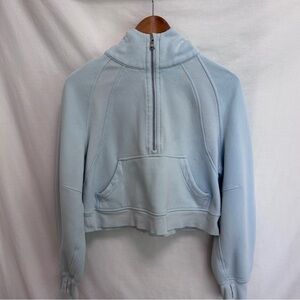Lululemon Athletica Blue Scuba Oversized Half-Zip Hoodie